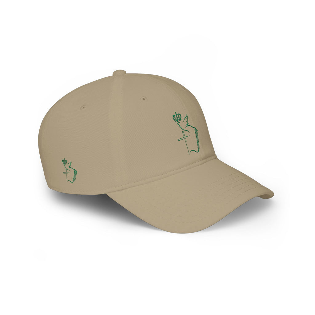 Embroidered Dove & Cross Baseball Cap — Christian Faith Low-Profile Hat