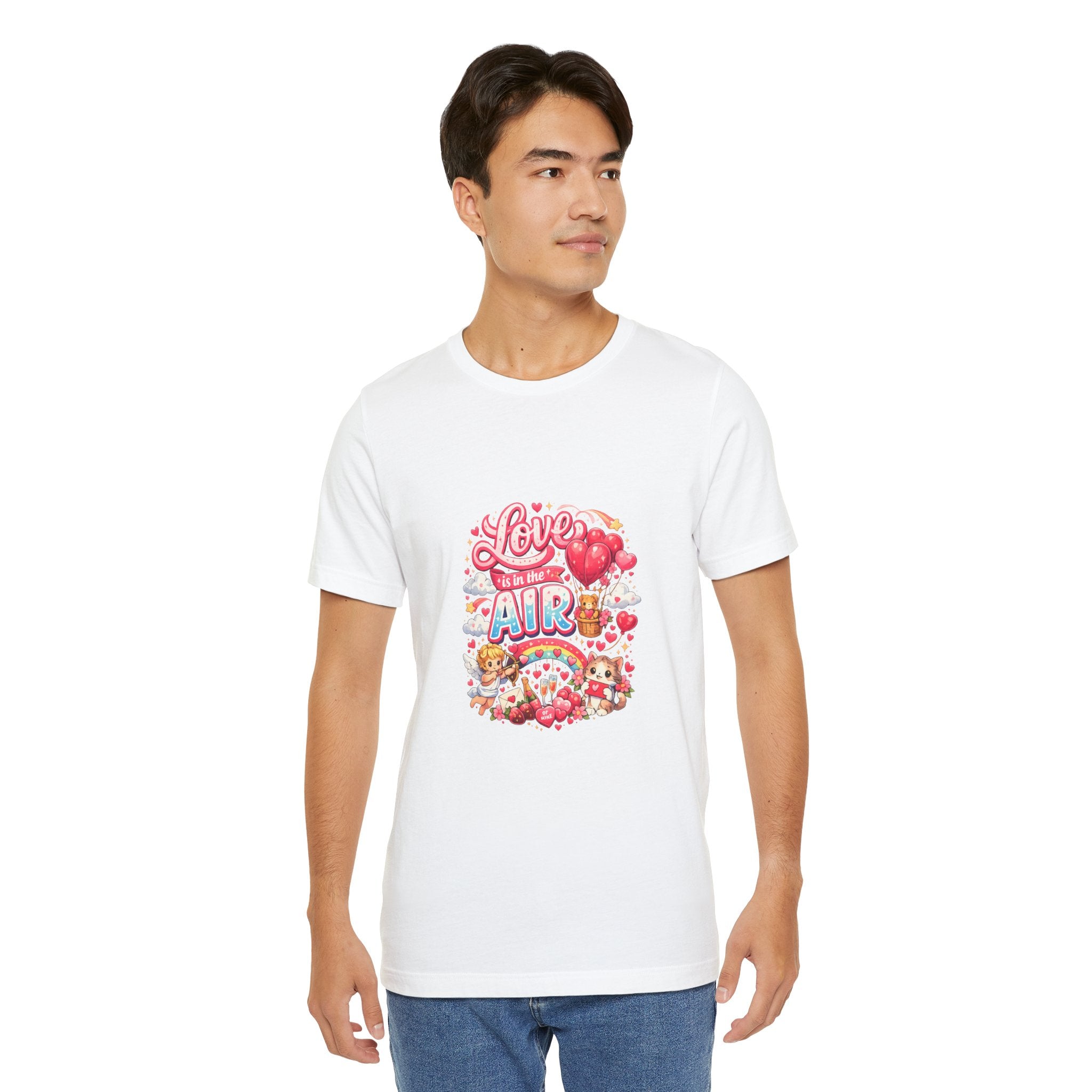 Love Is in the Air Valentine's Day T-Shirt | Romantic Graphic Tee