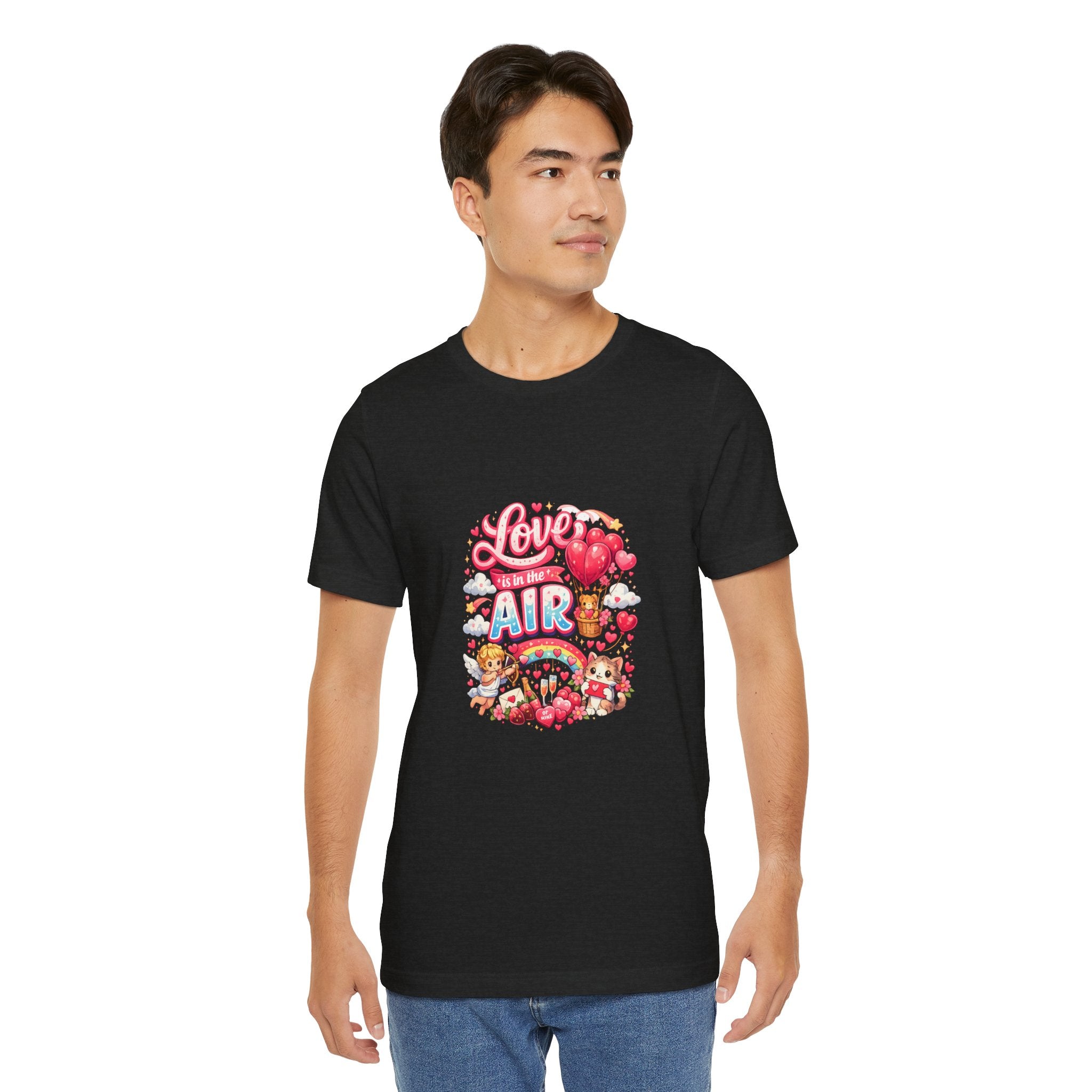 Love Is in the Air Valentine's Day T-Shirt | Romantic Graphic Tee