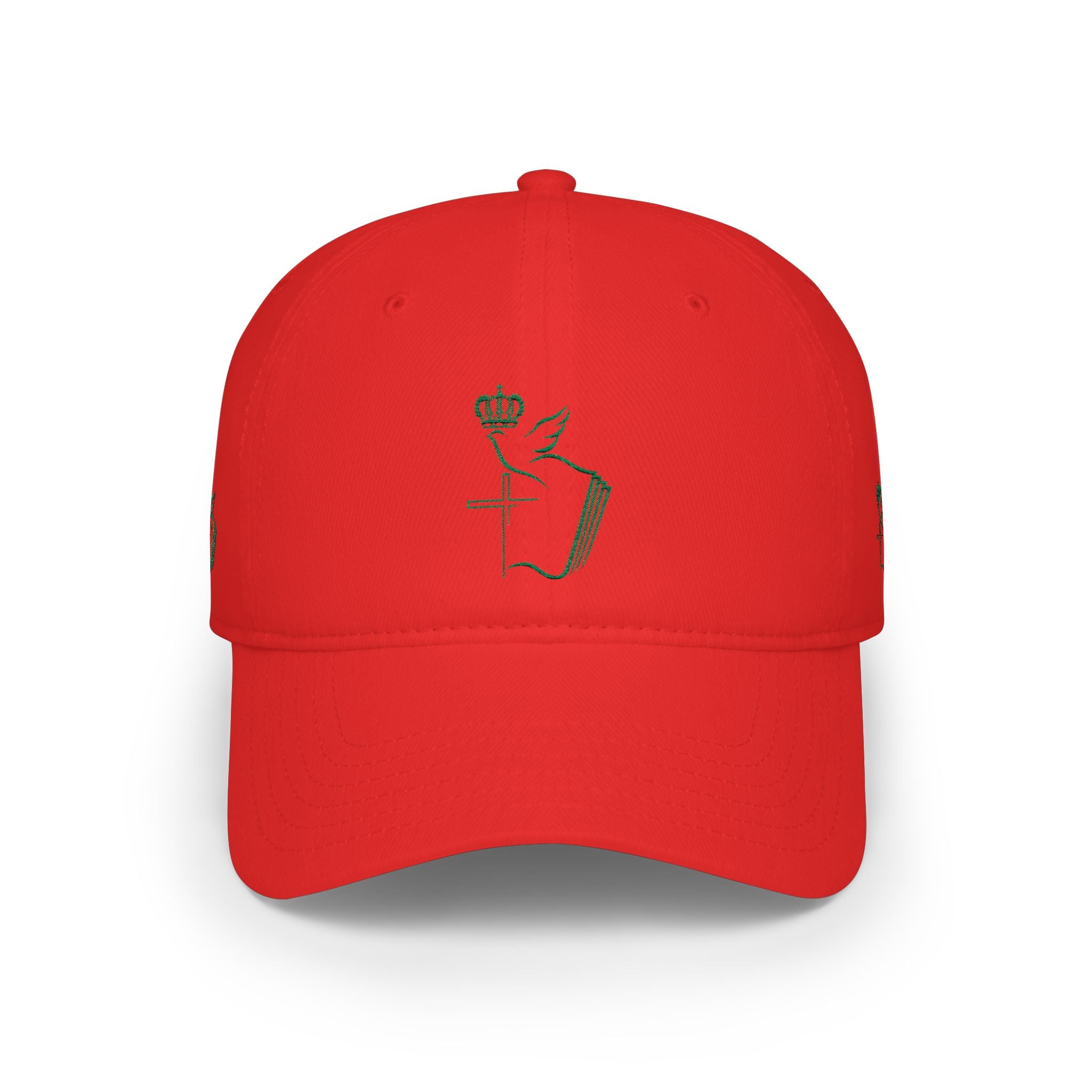 Embroidered Dove & Cross Baseball Cap — Christian Faith Low-Profile Hat