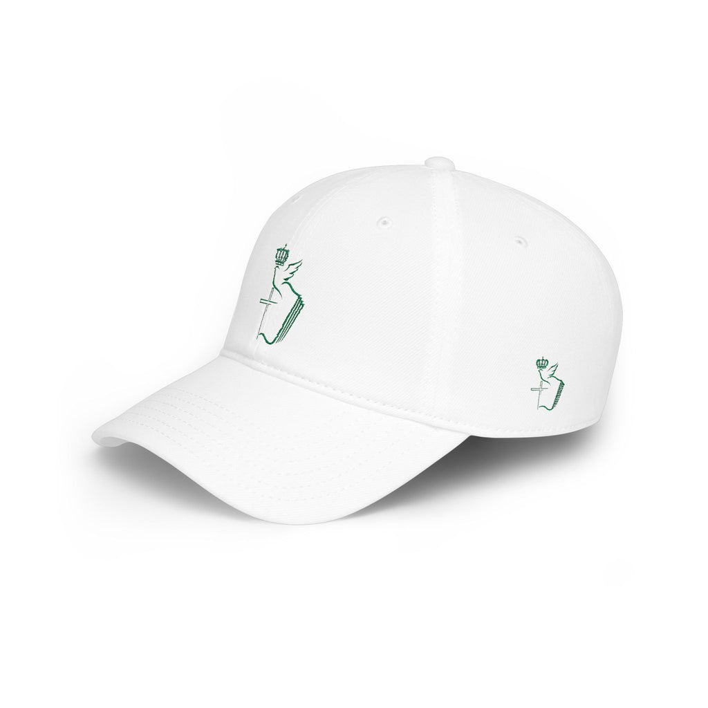 Embroidered Dove & Cross Baseball Cap — Christian Faith Low-Profile Hat