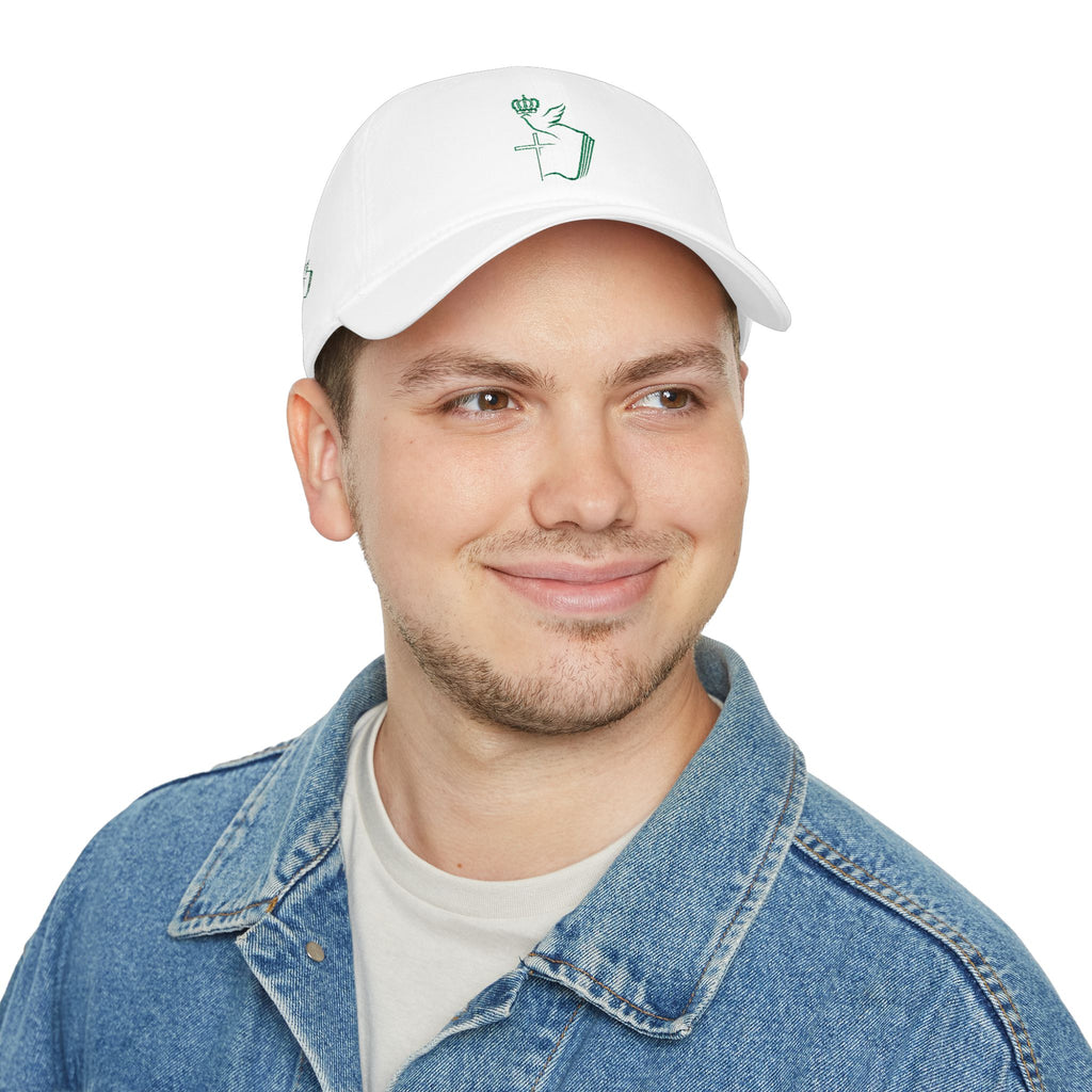 Embroidered Dove & Cross Baseball Cap — Christian Faith Low-Profile Hat
