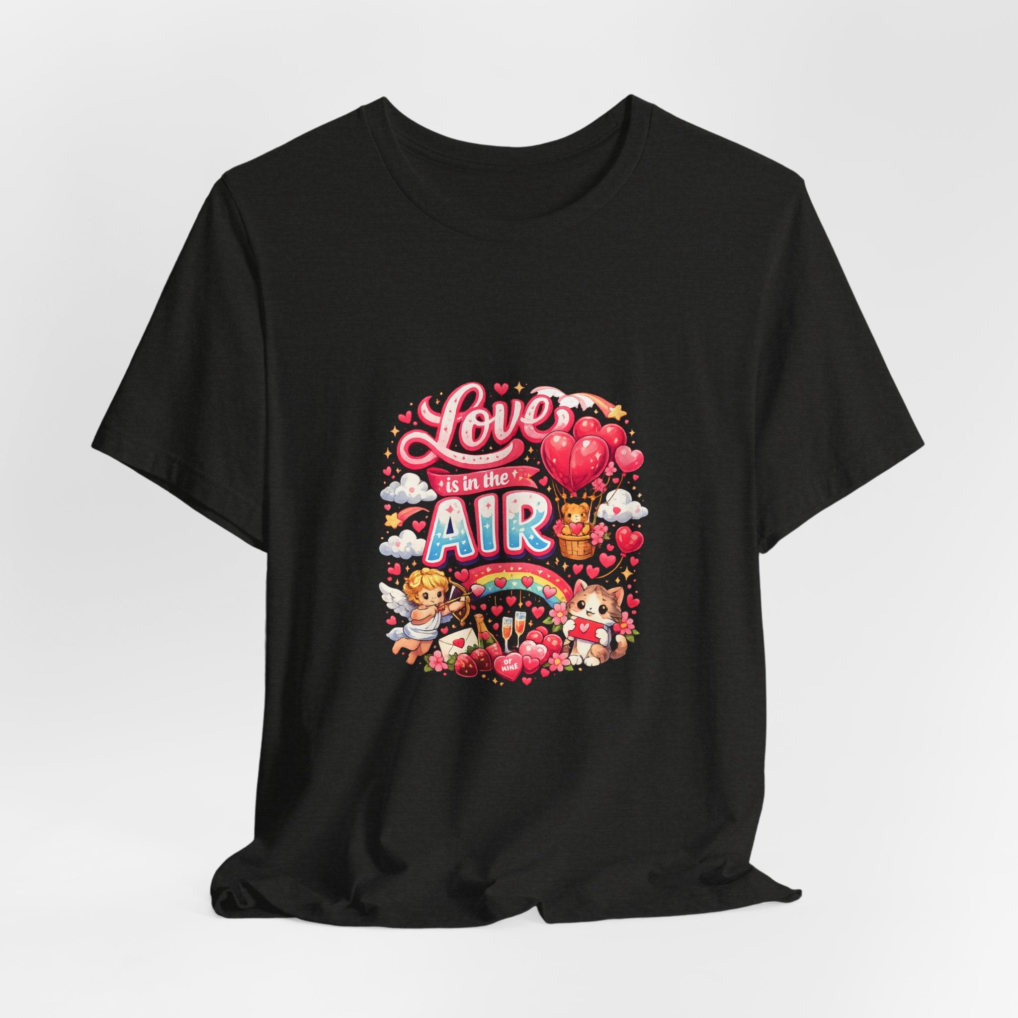 Love Is in the Air Valentine's Day T-Shirt | Romantic Graphic Tee