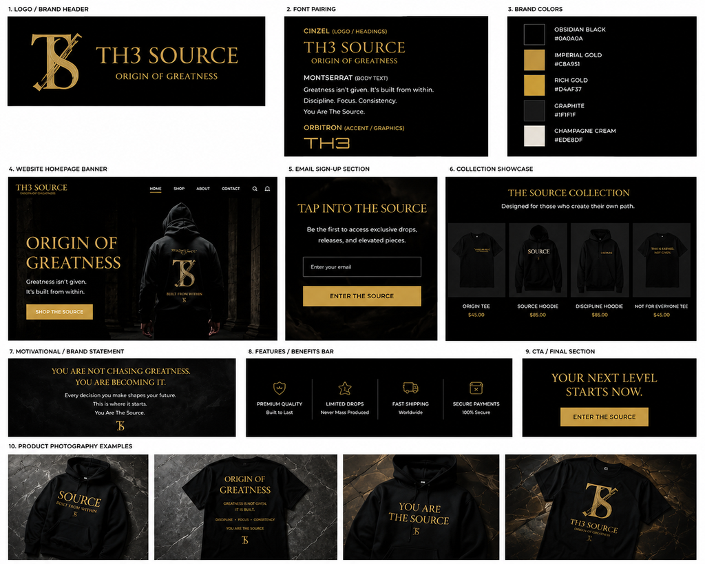 TH3 SOURCE – Origin of Greatness Hoodie