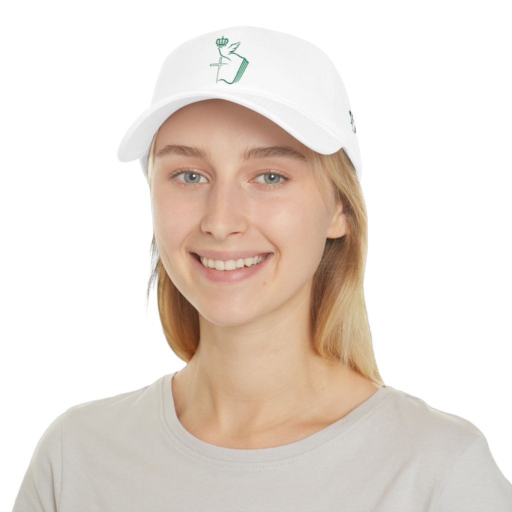 Embroidered Dove & Cross Baseball Cap — Christian Faith Low-Profile Hat