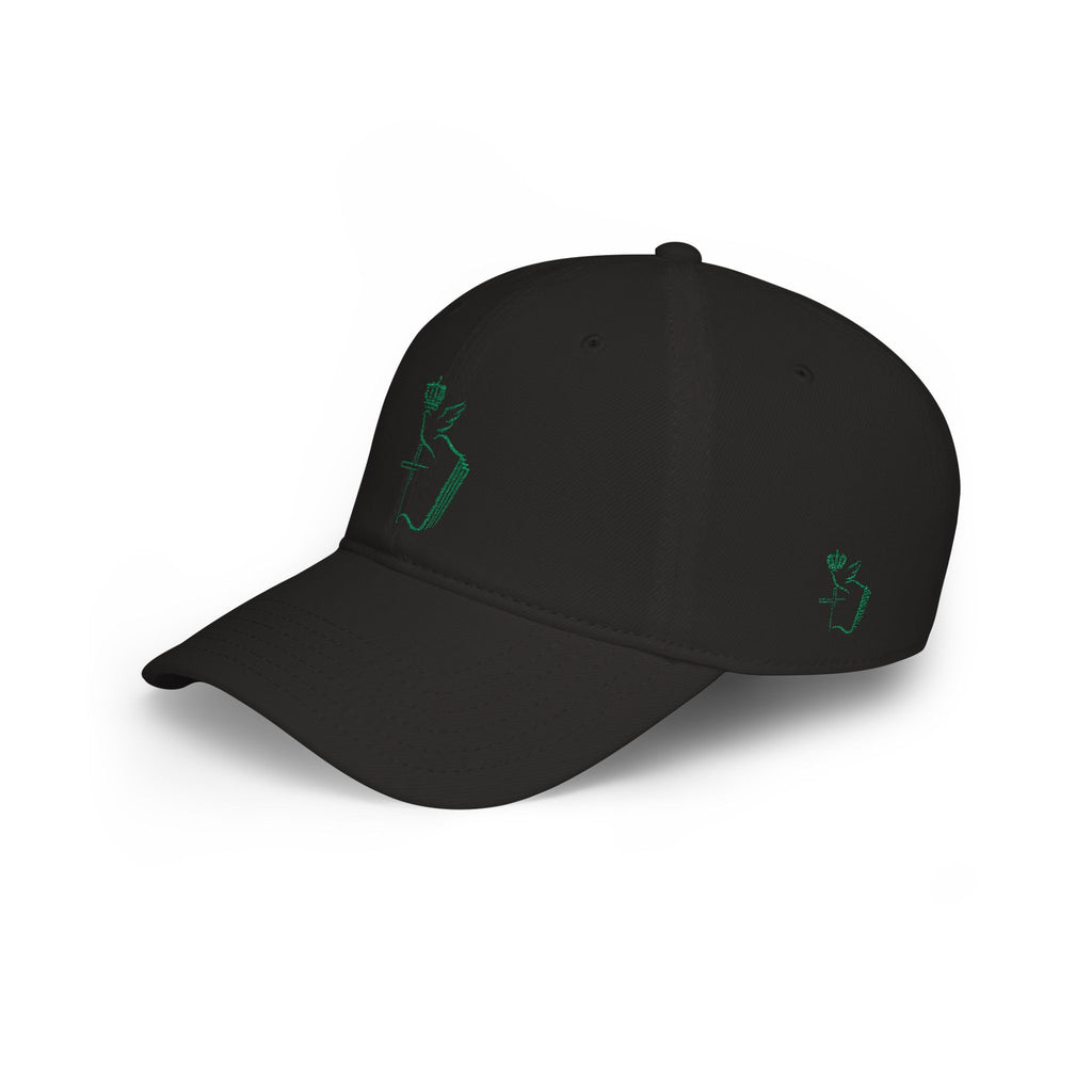 Embroidered Dove & Cross Baseball Cap — Christian Faith Low-Profile Hat