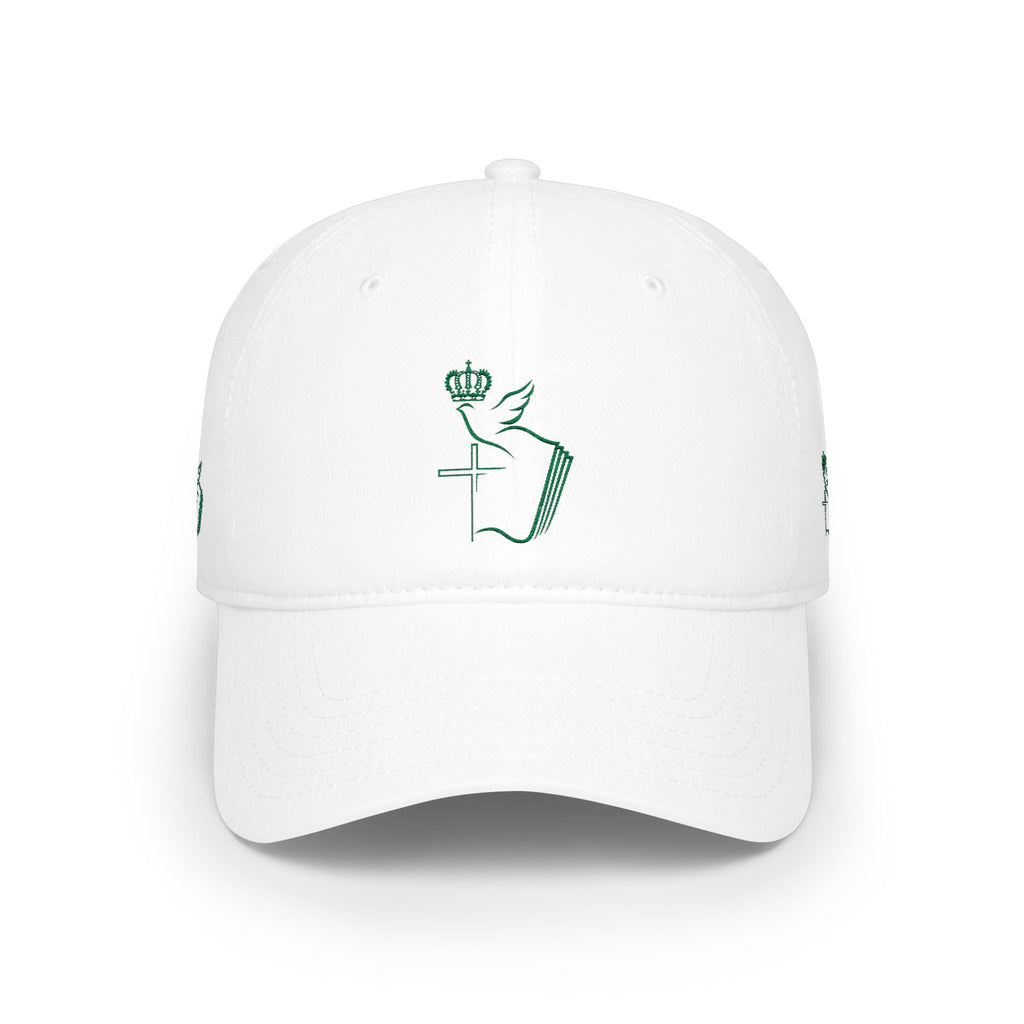 Embroidered Dove & Cross Baseball Cap — Christian Faith Low-Profile Hat