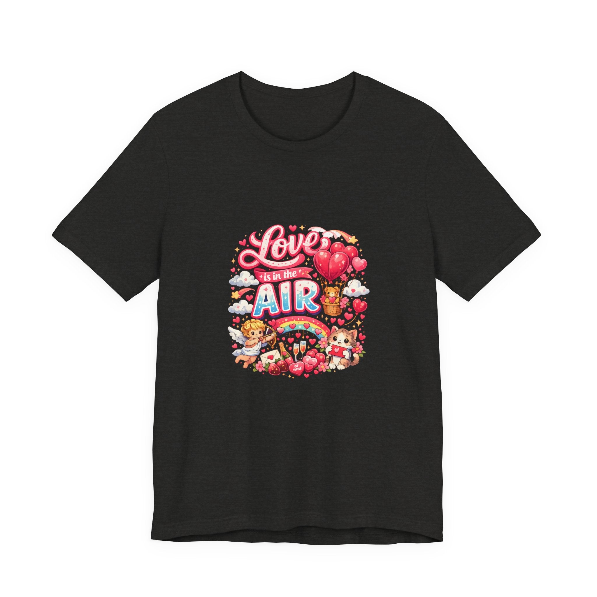 Love Is in the Air Valentine's Day T-Shirt | Romantic Graphic Tee