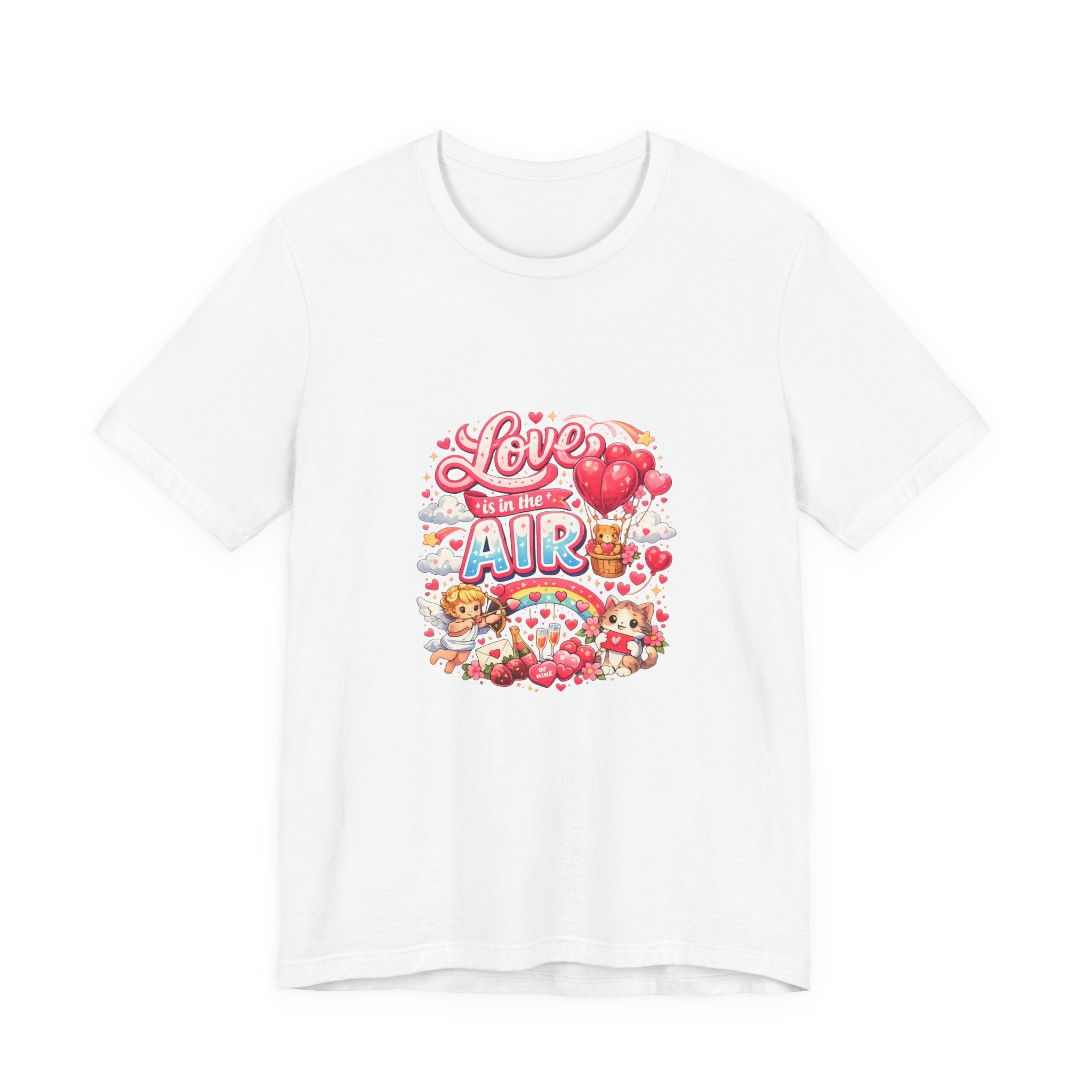 Love Is in the Air Valentine's Day T-Shirt | Romantic Graphic Tee