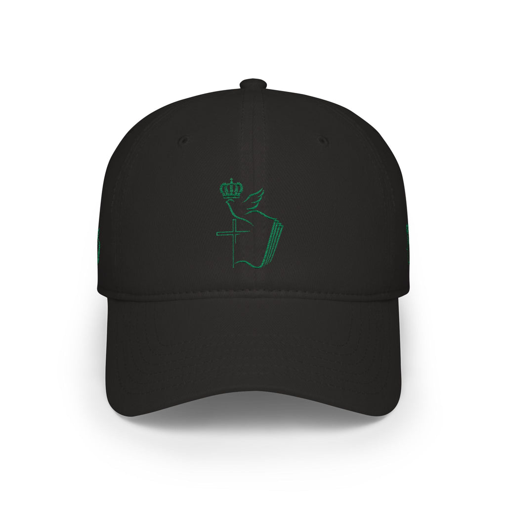 Embroidered Dove & Cross Baseball Cap — Christian Faith Low-Profile Hat