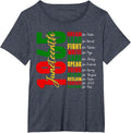Juneteenth Dream Like Leaders T-Shirt — MY$TOAR Black history apparel back view