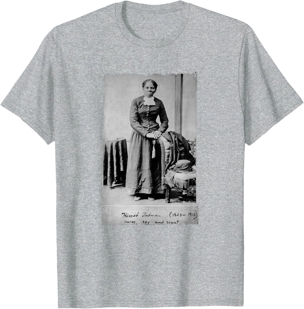 Harriet Tubman T-Shirt — MY$TOAR Black history apparel back view