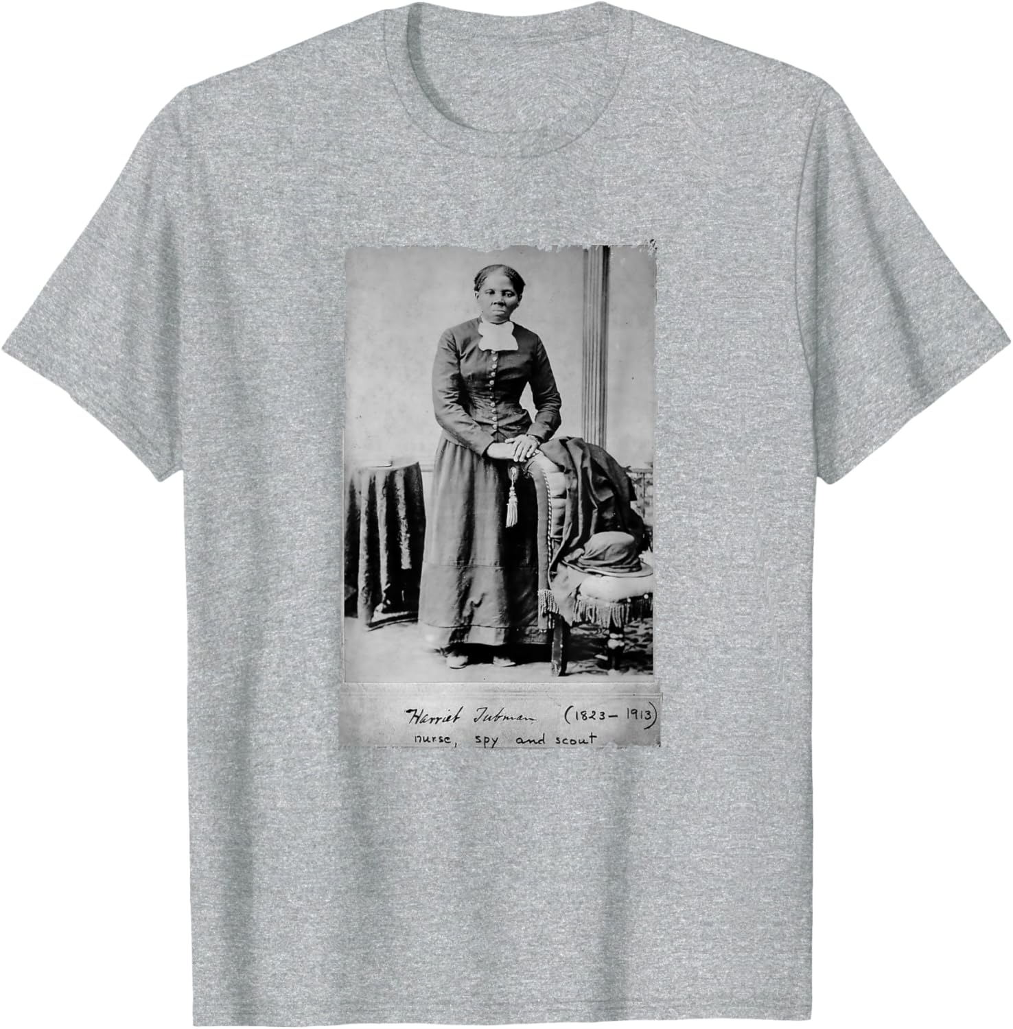 Harriet Tubman T-Shirt — MY$TOAR Black history apparel back view