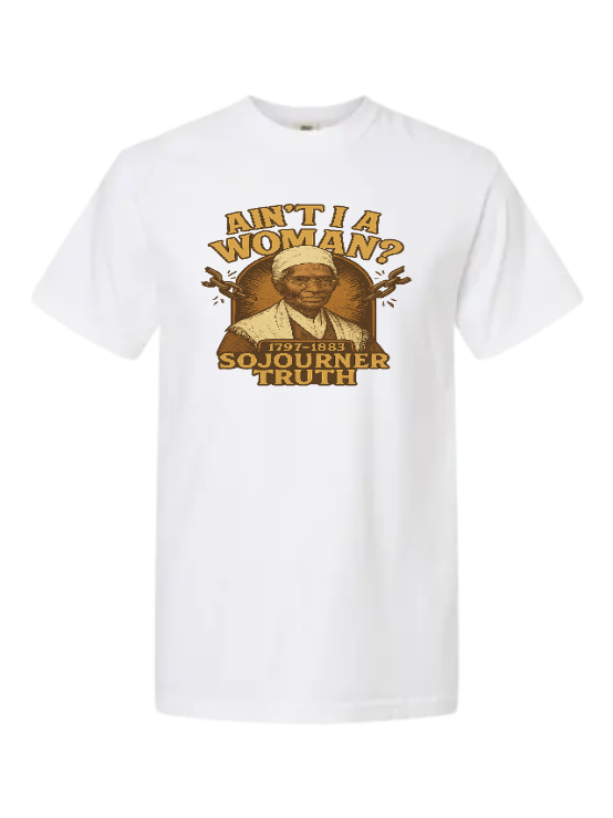 Sojourner Truth 1797-1883 T-Shirt — MY$TOAR Black history apparel front view