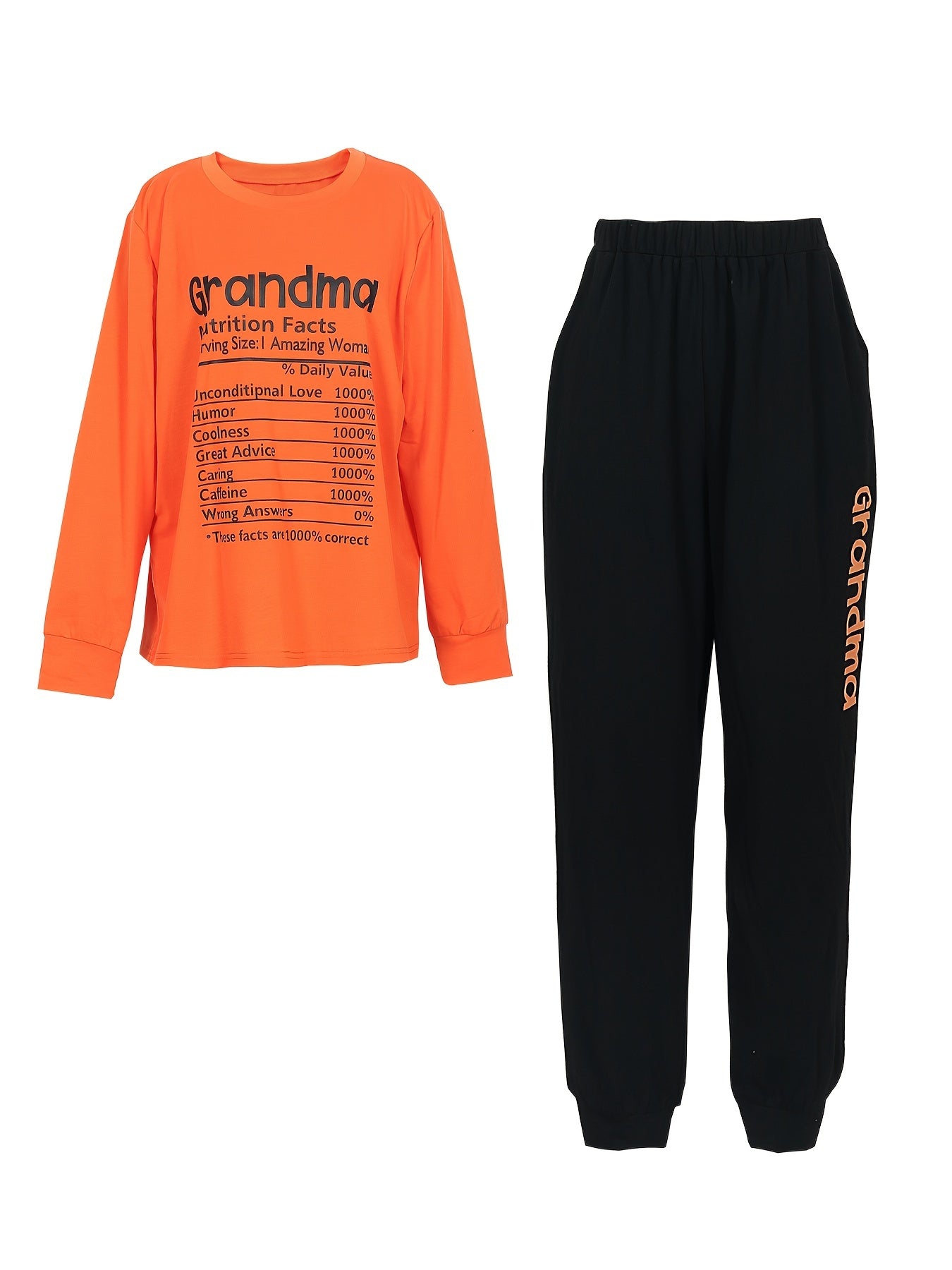 Women's Two Piece Grandma Set — MY$TOAR premium loungewear front view