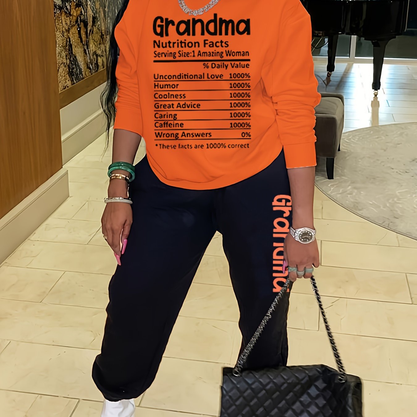 Women's Two Piece Grandma Set — MY$TOAR premium loungewear lifestyle