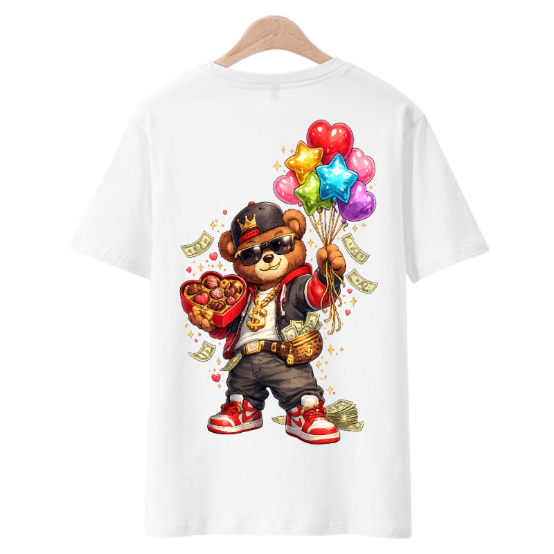 Valentine Bear T-Shirt | Cute Love & Romance Graphic Tee