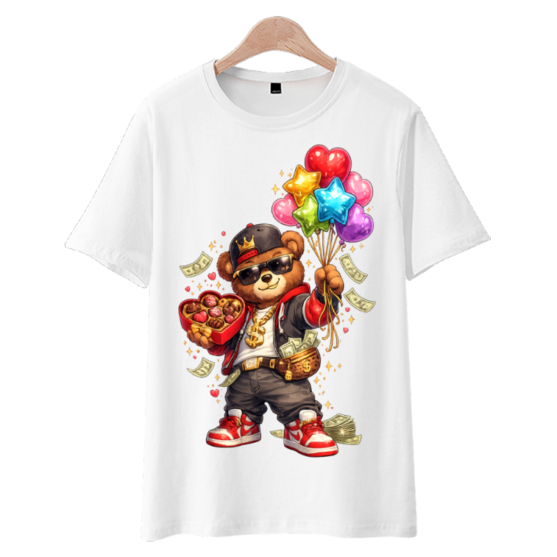 Valentine Bear T-Shirt | Cute Love & Romance Graphic Tee