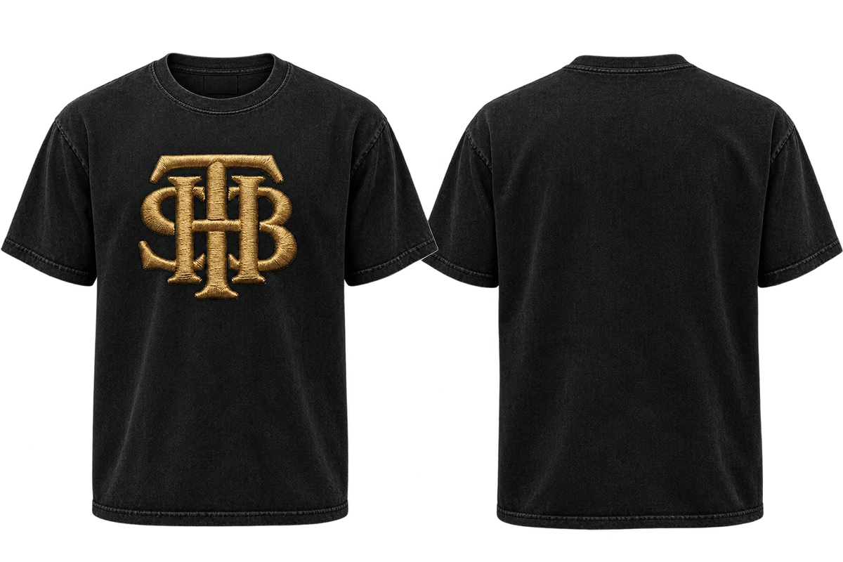 Vintage Gold Monogram T-Shirt | TH3 SOURCE